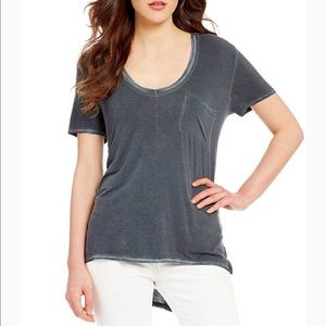Free People Rising Sun Tee dark grey